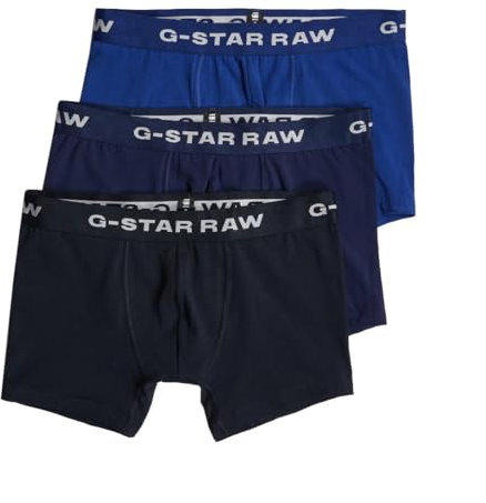 G-Star Herren Boxer Shorts 3 Pack Blue Tone, Mehrfarben (Mazarine Blue/Imperial/Lighting Blue D23773-D516-G162), XXL