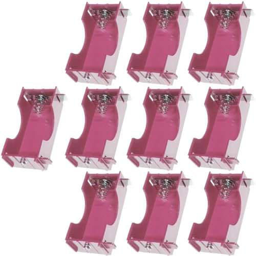 Xiatiaosann D Cell Battery Holder, 80 x 35mm D Size Physical Science Plastic Battery Case, D Battery Holder Box Container (10 Pack)