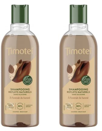 TIMOTEI Shampoo mit natürlichem Reflets mit Henna-Extrakt für braunes Haar, 2 x 300 ml