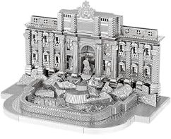 Metal Zone Fontana Di Trevi Puzzle 3D Metal. Maqueta Fontana di Trevi 3D. Rompecabezas de Metal 3D de Arquitectura. Puzzle 3D Metalico para Adultos de 10,9 x 6,5 x 6,9cm