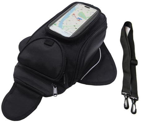 dentedeleao Motorrad Tankrucksack, Oxford Motorrad Tasche mit Größerem Fenster, Tankrucksack Motorrad Magnet, Starke Magnetische Tasche für Motorrad