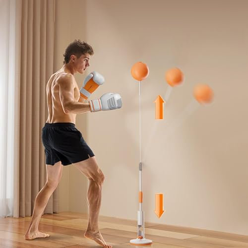 YMTXC Punchingball Erwachsene Boxbirne 139-154 cm Höhenverstellbar Speedball Boxen Reflexball Trainingsball für Boxen Sport (Boxhandschuhe Nicht enthalten)