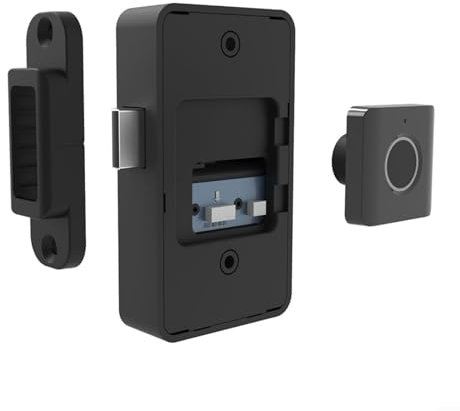 CWOQOCW Bluetooth Fingerabdruck Schrankschloss, Keyless Lock Smart Biometrisches Schubladenschloss für Büroschrank, Schublade, TV-Schrank, Kleiderschrank, Nachttisch