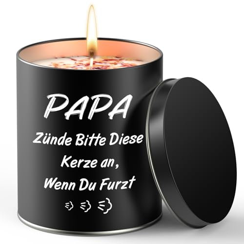 Weihnachtsgeschenke für Papa,9oz Duftkerzen, Lustige Geschenke für Papa Männer, Kleine Weihnachtsgeschenke für Opa Männer zum Vatertag Geburtstag Weihnachten