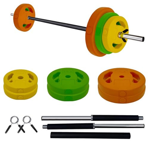 Hipicute Adjustable Barbell Weight Set, Cardio Pump Weights,，Adjustable Free Weights for Home and Gym Workout, 40 LB