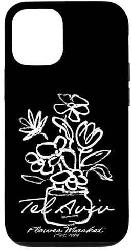 Hülle für iPhone 13 Tel Aviv Israel Minimalistische Blumenkunst Urban Aesthetic