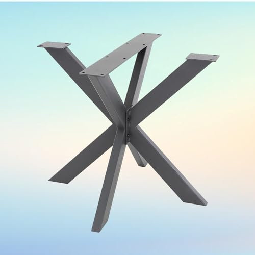 YUZDNM DIY Spider Tischgestell – Tischfüße Möbelfüße, Tischläufer Aus Robustem Stahl - Tischbeine Aus Metall, Couchtisch, Industriedesign, Einfache Montage, Schwarz(58 x 43 x 98 cm)