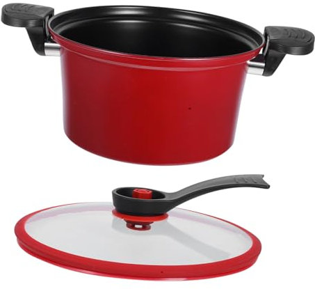 SOIMISS Niederdruck Schnellkochtopf Multifunktionaler Kochtopf Für Suppen Und Eintöpfe Für Herdarten Antihaftbeschichtung