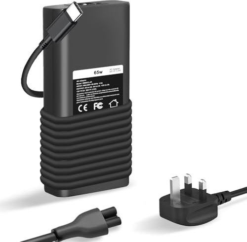 65W USB C Type C Laptop Charger Replacement for Dell Latitude 5000 5420 5520 5400 5290 5320 7420 7410 7430 7480 7490 7320 7330 Inspiron 14 7425 16 7620 XPS 12 13 Chromebook 3100 3300 Etc