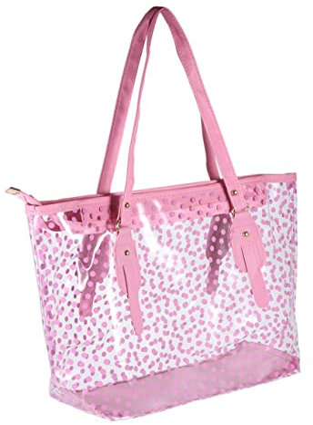 Ipetboom 1 Pz Borsa Da Spiaggia Impermeabile Donna Borsetta Rosa Borsone Da Donna Signora Nuotata Spiaggia Borsa Di Moda Tote Bag Borse Uniche Per Le Donne Borse Tote Per Le Donne Rosa