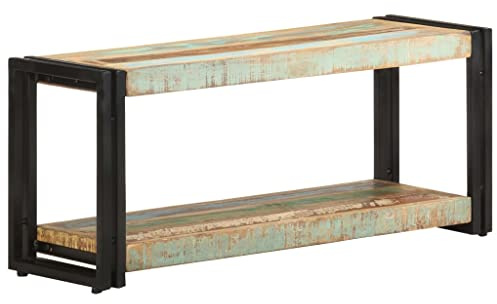 TV-Schrank Fernseher kommode tv unterschrank tv kommode hängeschrank 90x30x40 cm Altholz Massiv
