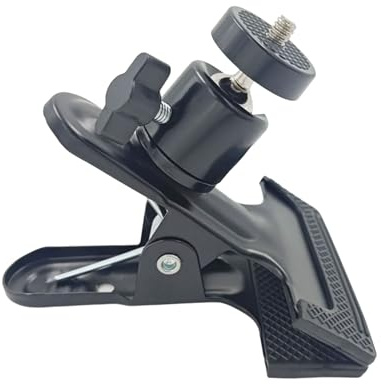 Universals drehbare Metallklemme mit robuster PVC-Basis, 360°-Fotografie-Halterung, Studio, Outdoor, Gimbals Klemme