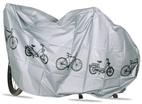 DAGLLGEW Copribici Antipolvere Protezione UV Pioggia Copribici Impermeabile Interni Esterni Protezione UV Grigia Copertura Impermeabile Bici Esterne Coperture Antipioggia Bici da Bicicletta