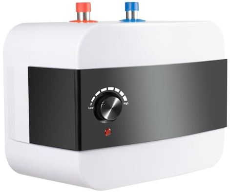 Caldaia da 5 l, Scaldabagno 5 l, Scaldabagno Elettrico Istantaneo | Scaldabagno Sottolavello con Controllo Intelligente EIndicatore LED, Boiler Elettrico per Doccia/Bagno/Cucina IPX4 1500 W