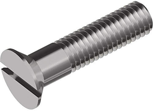 50 Stück Senkkopfschrauben DIN 963 - Edelstahl A2 mit Schlitz M10 x 80