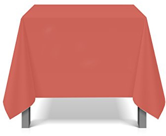 eXODA Tischdecke abwaschbar eckig Deko Vinyl rot Schutzbezug wasserdicht für Garten geeignet samtweiches PVC für zahlreiche Anlässe und einfache Pflege.