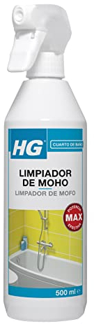 HG Spray Anti Moho, Elimina las Manchas de Moho y Humedad de Paredes, Azulejos, Juntas de Silicona y más en Baños, Cocina, Patios Exteriores y más - 500ml