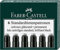 Faber-Castell Tintenpatronen Standard, 6 Stück in Faltschachtel (3 Packungen, schwarz)
