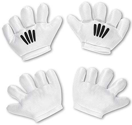 PARTY DISCOUNT NEU Handschuhe, Cartoon, weiß, one Size