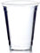 Ol-Gastro-Bedarf 50 Trinkbecher PP Ausschankbecher Plastikbecher transparent 0,5Liter500ml Becher mit Schaumrand