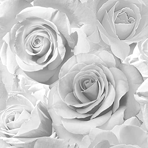 Muriva Madison Glitter Vinyl Wallpaper Silver 139520 Full Roll