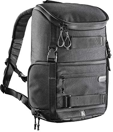 Mantona Fotorucksack Tokio – geräumiger Kamerarucksack mit 13 Zoll-Laptopfach, flexibler Innenaufteilung, Fototasche mit Stativhalterung & Trolley-Befestigung inkl. Regenschutzhülle