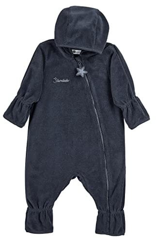 Sterntaler Unisex Baby Overall Baby Fleece Overall, Marine, 62