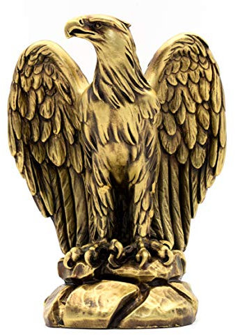 Helcee Adler-Statue, handgefertigt, bronzefarben, 24,1 cm