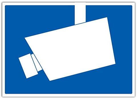 10 Stück Videoüberwachung nach DIN 33450 Premium Aufkleber dieser Bereich wird videoüberwacht Hinweiszeichen in A4 | 21 x 29,7cm Sticker mit UV Schutz für Außen-und Innenbereich