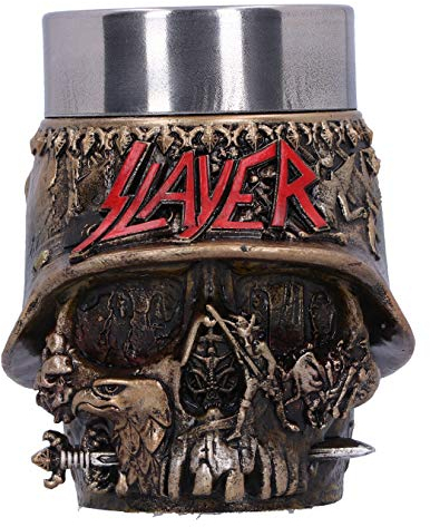 Nemesis Now Verre à Shot avec Logo tête de Mort Slayer Eagle - Doré