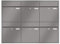RENZ/Plan / 6er Unterputz-Briefkastenanlage Einbau-Briefkasten/RAL-Farbe 9007 Volumen 28 L/Dein-Briefkasten.de