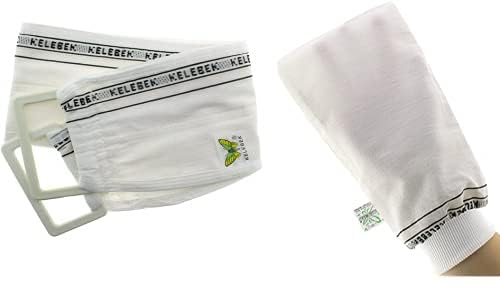 Peeling-Gurt für den Rücken (15 x 85 cm) Hamam Kese Body Scrub (16/24 cm) Kese Peelinghandschuh Körper- Kese Peelinghandschuh Körper - Peeling Schwamm und Eingewachsene Haare Behandlung- Kese