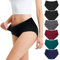 Falechay Unterhosen Damen Unterwäsche 6er Pack Baumwolle Slips Mittel Taille Panties,Mehrfarbig-2,M
