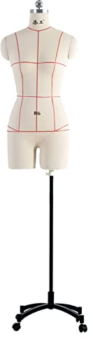 LWMD Schneiderpuppe Schneiderbüsten Nähen Mannequin-Torso, Oberkörper Schneiderpuppe, Schaumstoff Zum Halten Von Pins Manikin und Kleiderständer (Color : Wheel Stand, Size : 80)