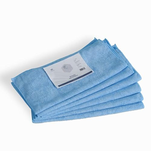 BLANCO PLATA Bayeta Microfibra Multisuperficies Color Azul- 6 Unididades 40x30cm
