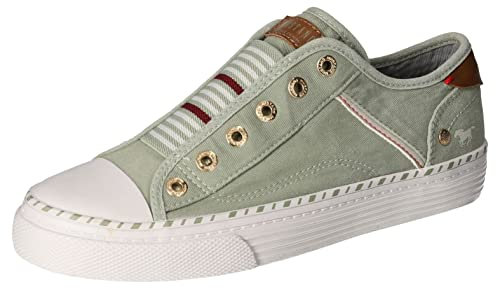 Mustang Damen 1376-402 Sneaker, pastellgruen, 40 EU