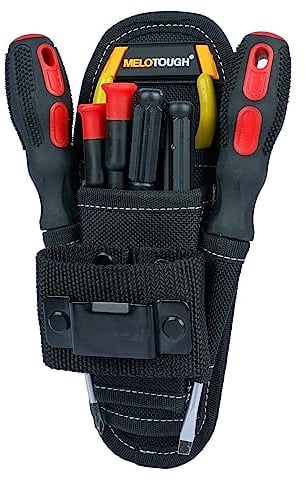 Small Tool Pouch with Belt Clip, Min Work Organizer Tool Holster and Knife Holder