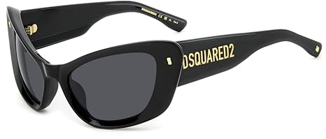 Dsquared Unisex Sonnenbrille D2 0118/S 807 57/19/130 Damen Sunglasses, 807/IR Black, 57