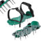 KADAX Scarpe per ventilatori da prato, scarpe per unghie con chiodo da 13 cm, scarificatore in materiali di alta qualità, aeratore per scarpe da giardino (verde)