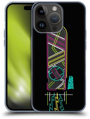 Head Case Designs Offizielle Back to The Future Hoverboard I Zusammengestellte Kunst Soft Gel Handyhülle Hülle kompatibel mit Apple iPhone 15 Pro