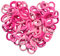 Cooetr Elastici Capelli Bambina, 100 Pezzi Elastici Capelli Bambini, Elastici per Capelli Bambina Multicolore Capelli Piccoli e Morbidi Ragazze Coda di Cavallo per Bambine (Rosa)