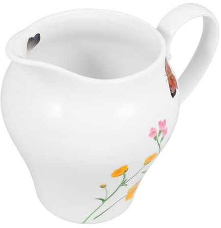 CRAFTHROU Pentola Per Salsa In Ceramica Lattiera Con Manico Brocca Per Latte E Brocca In Porcellana Piccola Brocca Per Il Latte Caraffa In Ceramica Per Piccola Salsiera Piccola