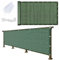 Brise Vue Renforcé 65 x 600 cm HDPE Résistant Aux Intempéries Toile Balcon Brise Vue avec Trous et Serre-Câbles pour Jardin Extérieur, Vert Foncé