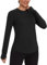Gyabnw Rash Guard Women UPF 50+ Long Sleeve Sports Running Outdoor T-Shirts Crew Neck Golf Activewear with Thumbhole Black