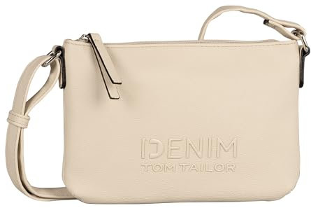 TOM TAILOR Denim Maxime Damen Umhängetasche Crossbody Bag Klein Weiß