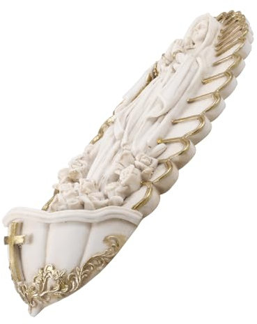 Alipis Weihwasserbecken Aus Harz Für Wandmontage Katholische Dekoration Für Kirche Weihwasserbecken Zum Aufhängen Religiöse Wanddekoration