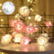 Copbopwn Rose Fairy String Lights - 10ft 20 LED Pink Battery Operated for Bedroom, Wedding, Valentine - Flower Light Decoration