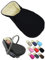 Fußsack für Babyschale [Winterfußsack] für Kinderautositz kompatibel mit Maxi Cosi Babyschalen Gruppe 0+ Lammwolle Sitzauflage verstellbar (schwarz)