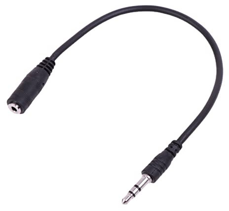 Fcnjsao 2 5 mm femmina su 3 5 mm maschio cavo stereo placcato oro prolunga cavo per cuffie laptop telefono 20 cm