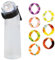 Trinkflasche mit Geschmack, Flasche Starter Set Flasche Original, Trinkflasche 650ml mit 7 Duft Pods Luft Wasserflasche mit Geschmack (H)